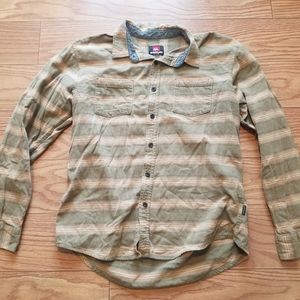 Quiksilver striped Flannel shirt